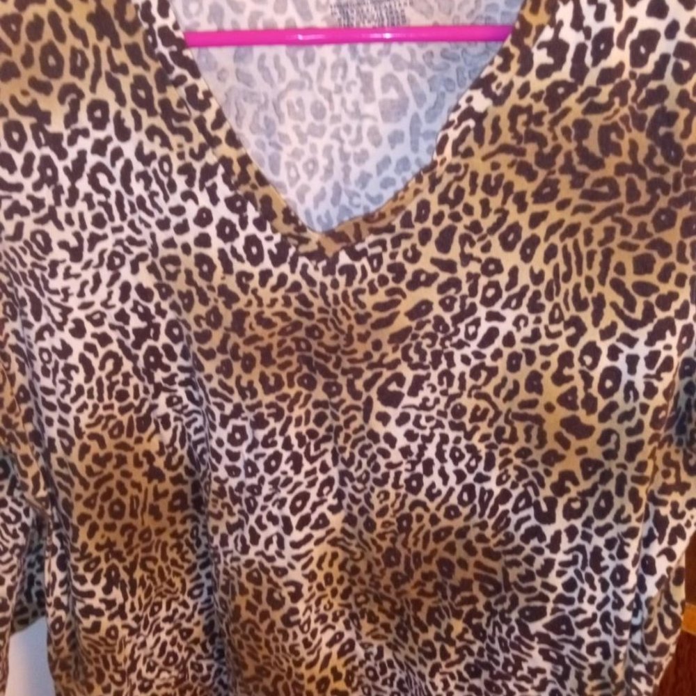 Jones New York Sport Leopard Shirt